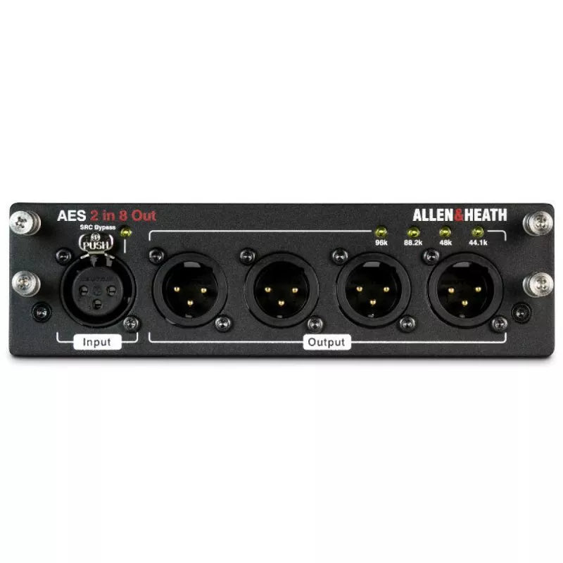 Allen & Heath AES3 Module 2x8 AES3 Module with 2 Inputs and 8 Outputs - front view
