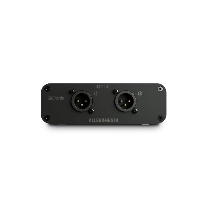 Allen & Heath DT02-X Dante Output Interface with 2 XLR Outputs - front view
