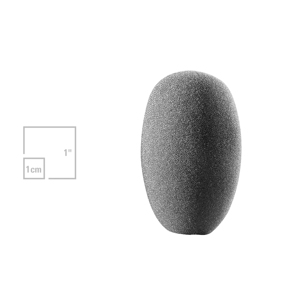 Audio-Technica AT8136 Egg-Shaped Foam Windscreen - front view