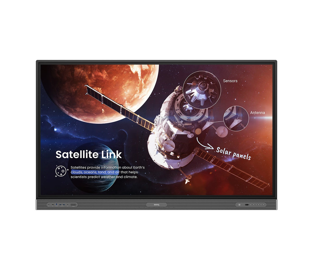 BenQ RP8603: 86 Inch 4K UHD Interactive Flat Panel (Board Pro) - front view (3 of 3)