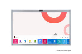 LG 55CT5WN-B: One:Quick Works 55 Inch Zoom Certified All-in-One Display - front view with on-screen content