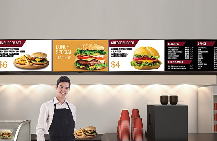 LG 55SM5KC: 55 Inch Digital Signage Display - in-use view