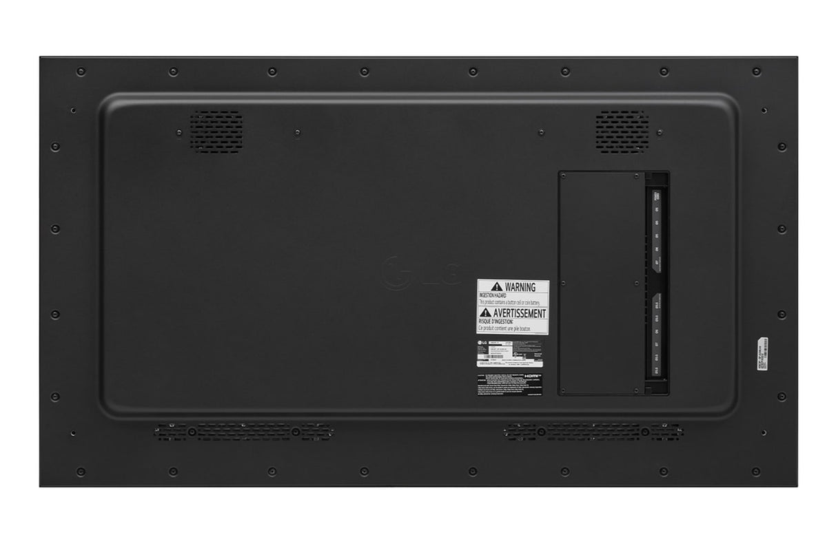 LG 55XE3P-B: 55 Inch Touch Outdoor Display with Anti-Discoloration Technology - rear view
