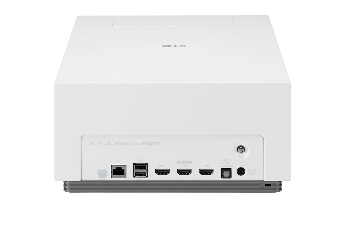 LG HU710PW: CineBeam 4K UHD Hybrid Home Cinema Projector - rear view