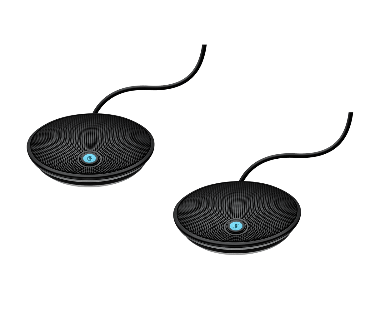 Logitech Expansion Mics for GROUP: Set of 2 Microphones for Large Rooms - front view