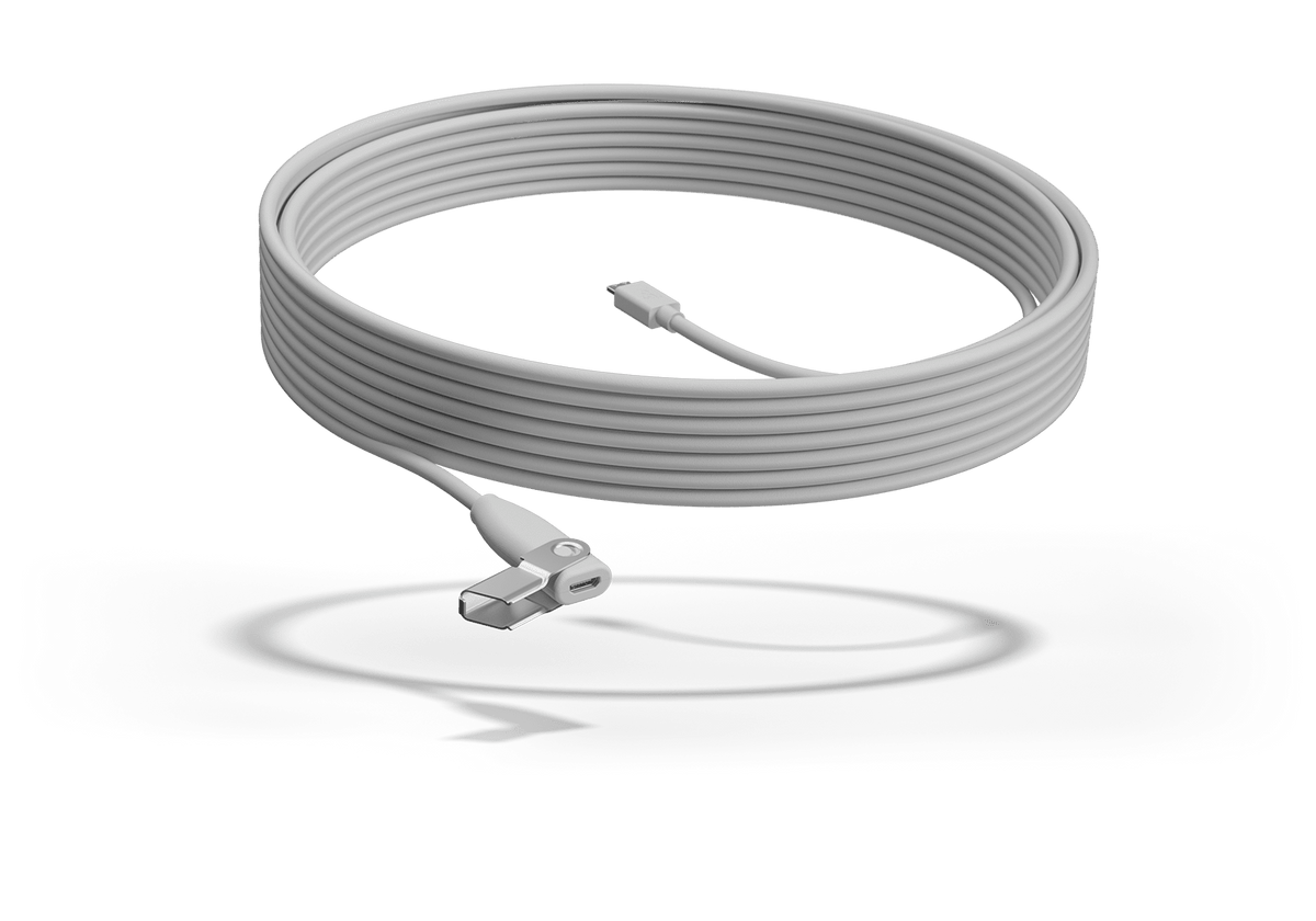Logitech Rally Mic Pod Extension Cable: 10m Plenum-Rated Extension - front view