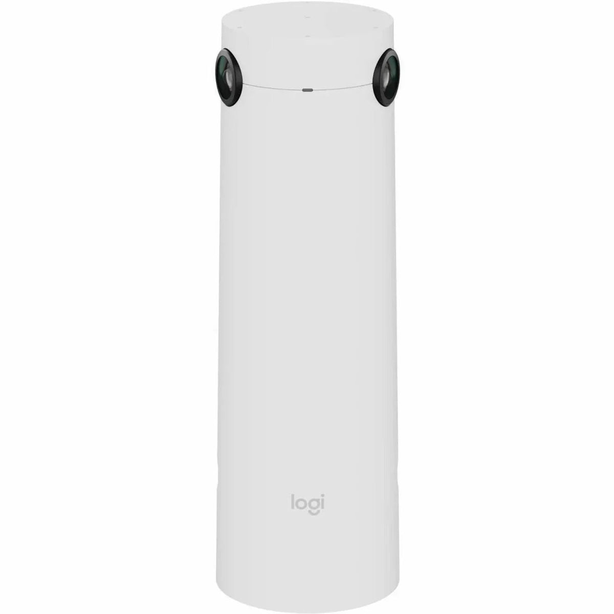 Logitech Sight: Tabletop 4K Video Conferencing Companion Camera - front view in off-white
