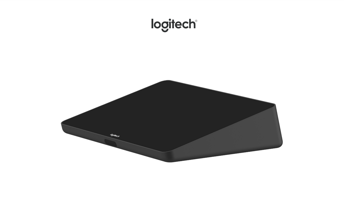 Logitech Tap with Cat5e Kit: Touch Controller and Category Cable Bundle - angled view (2 of 2)