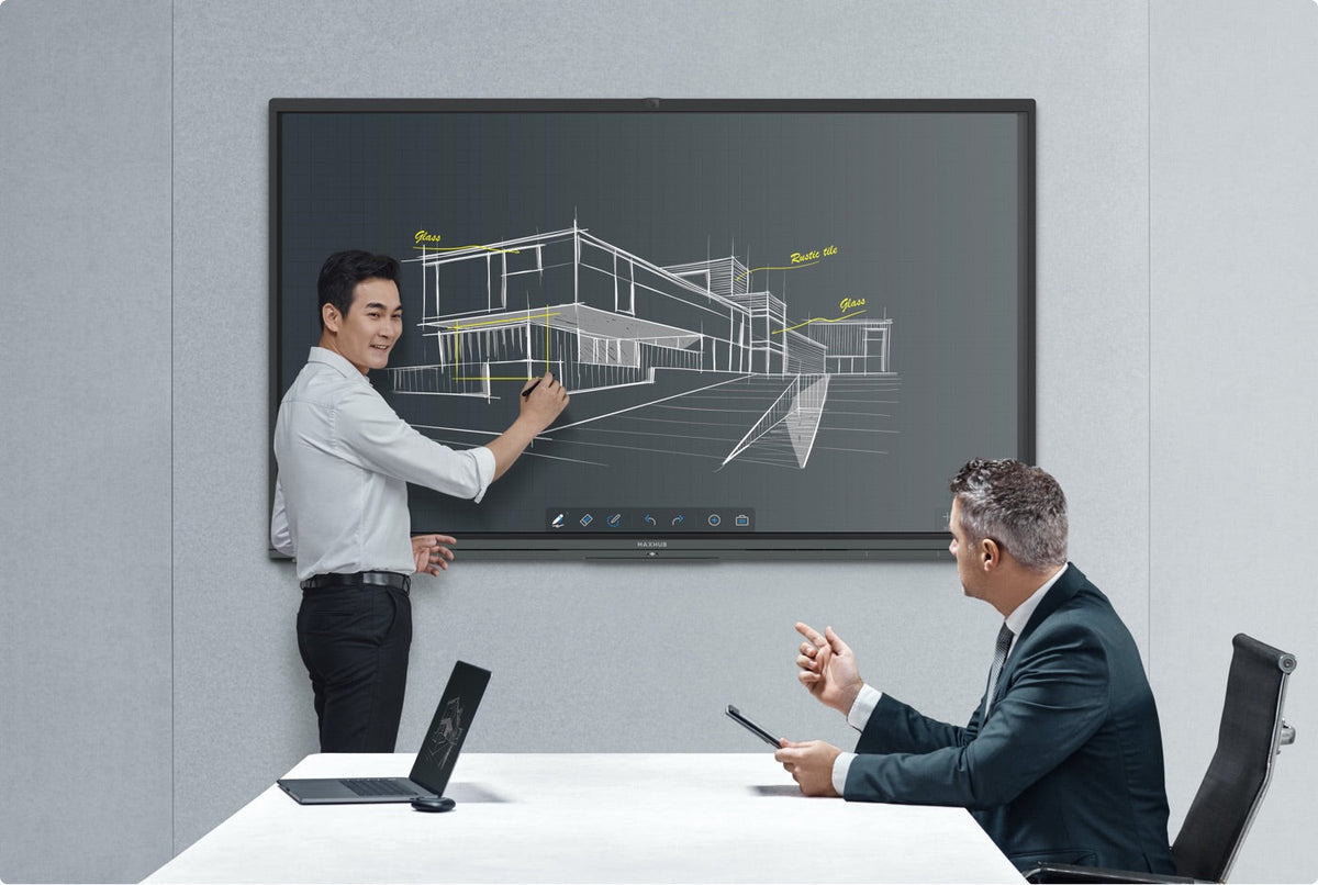 MaxHub C65FA: V5 Classic Series 65 Inch 4K Interactive Display - in-use view