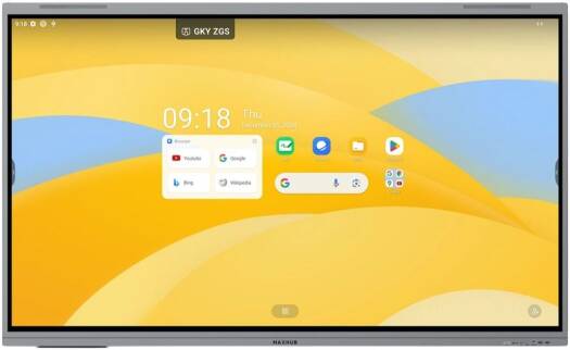 MaxHub S7520: 75 Inch 4K Interactive Flat Panel with 50MP AI Camera - front view (2 of 2)