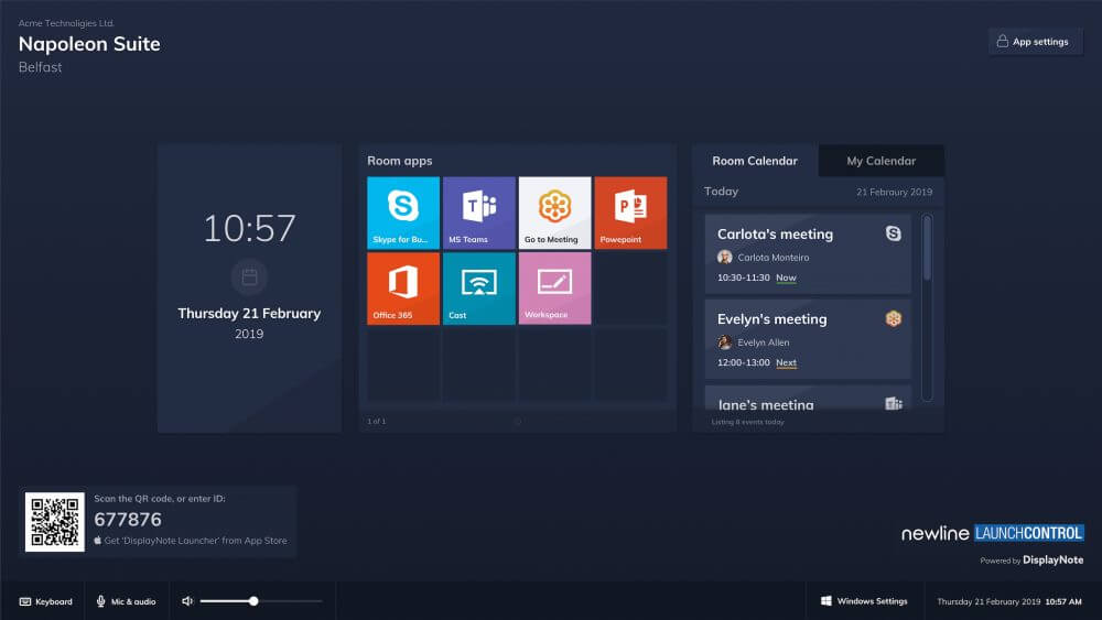 Newline Launch Control One-Touch Meeting Software - product view 5