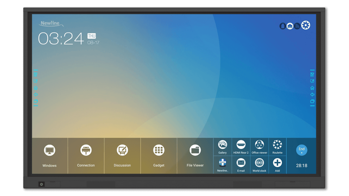 Newline TT-8618VN 86 Inch TRUTOUCH VN Series 4K Interactive Display - front view
