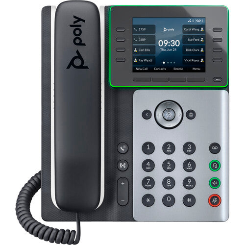 Poly Edge E350: IP Desk Phone - angled view
