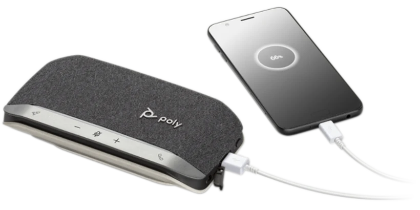 Poly SYNC 20: Portable USB-C Speakerphone - in-use view