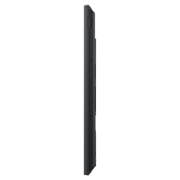Samsung DM55E: 55 Inch Slim Direct-Lit LED Business Display - side profile view
