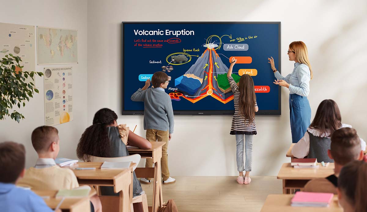 Samsung WAF Series 75 Inch: 4K UHD Interactive Display - in-use view
