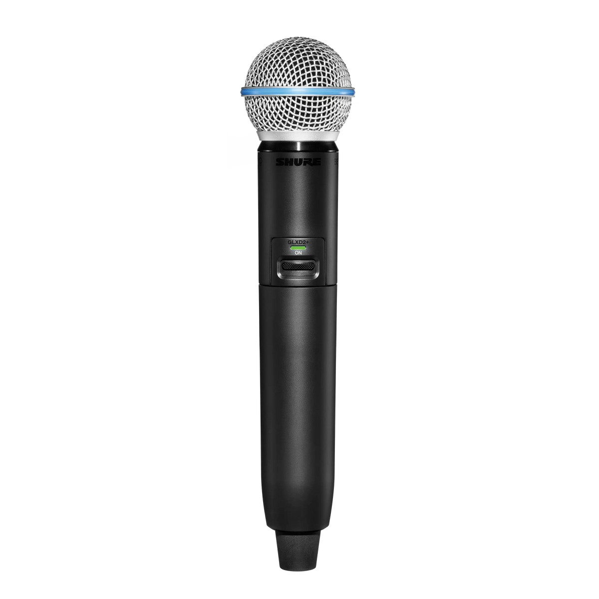 Shure GLXD2+/B58-Z3 GLX-D+ Handheld Transmitter - front view