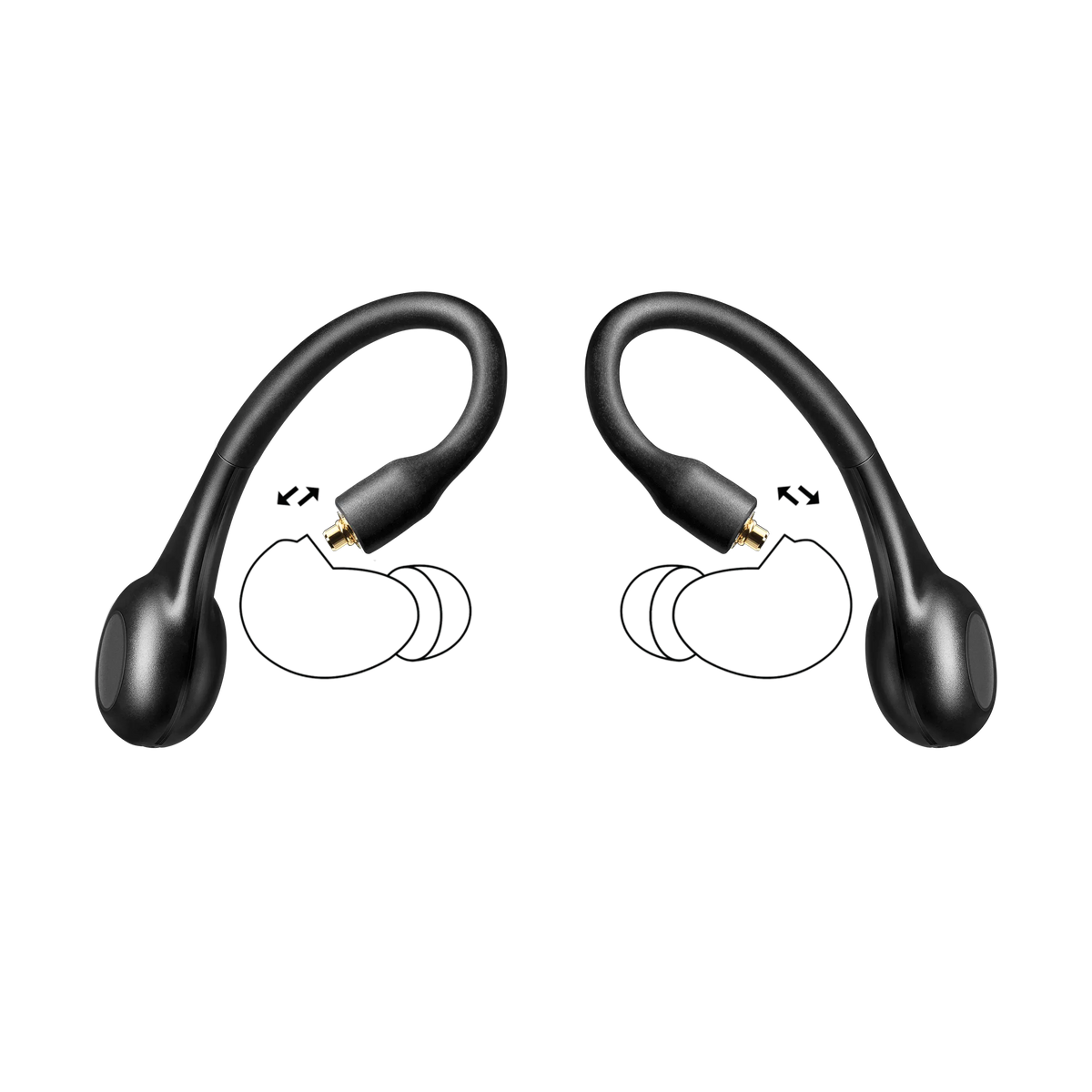 Shure RMCE-TW2 True Wireless Secure Fit Adapter, Gen 2 - front view