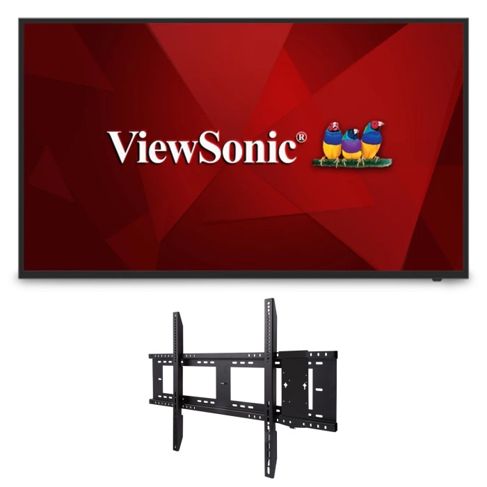 ViewSonic CDE5512-E1 55 Inch 4K Commercial Display Bundle - front view