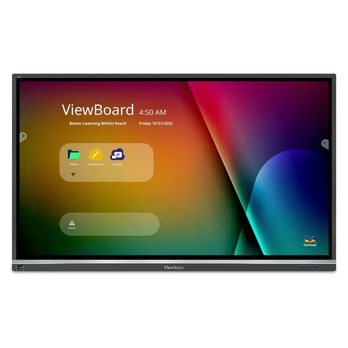 ViewSonic IFP5550 Gen 5 55 Inch 4K ViewBoard Interactive Display - front view
