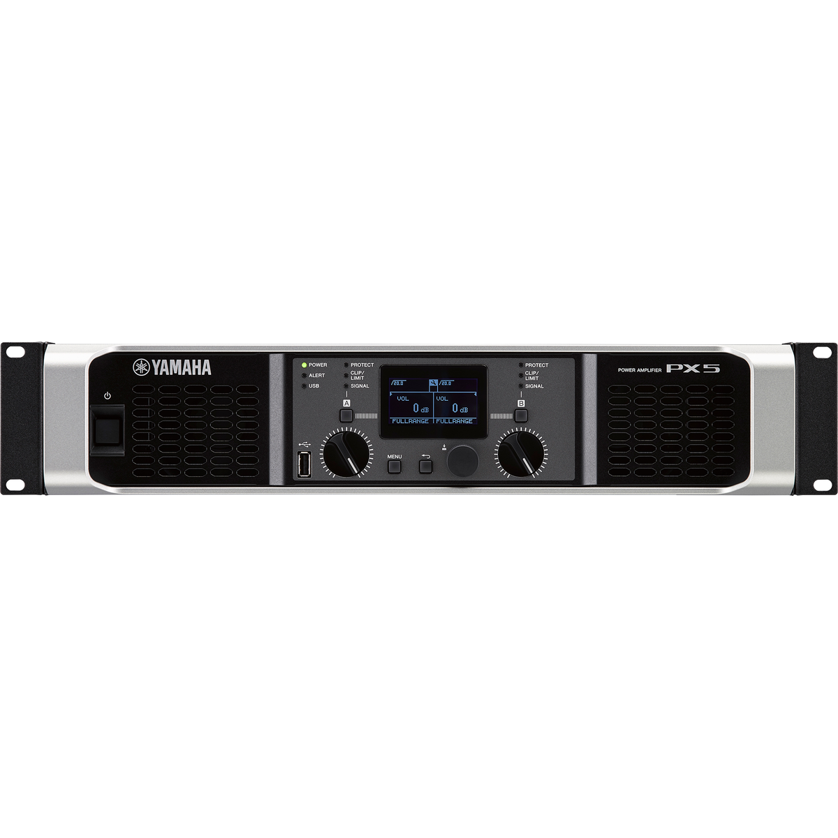 Yamaha PX5 2 x 500 W Class-D Power Amplifier - front view