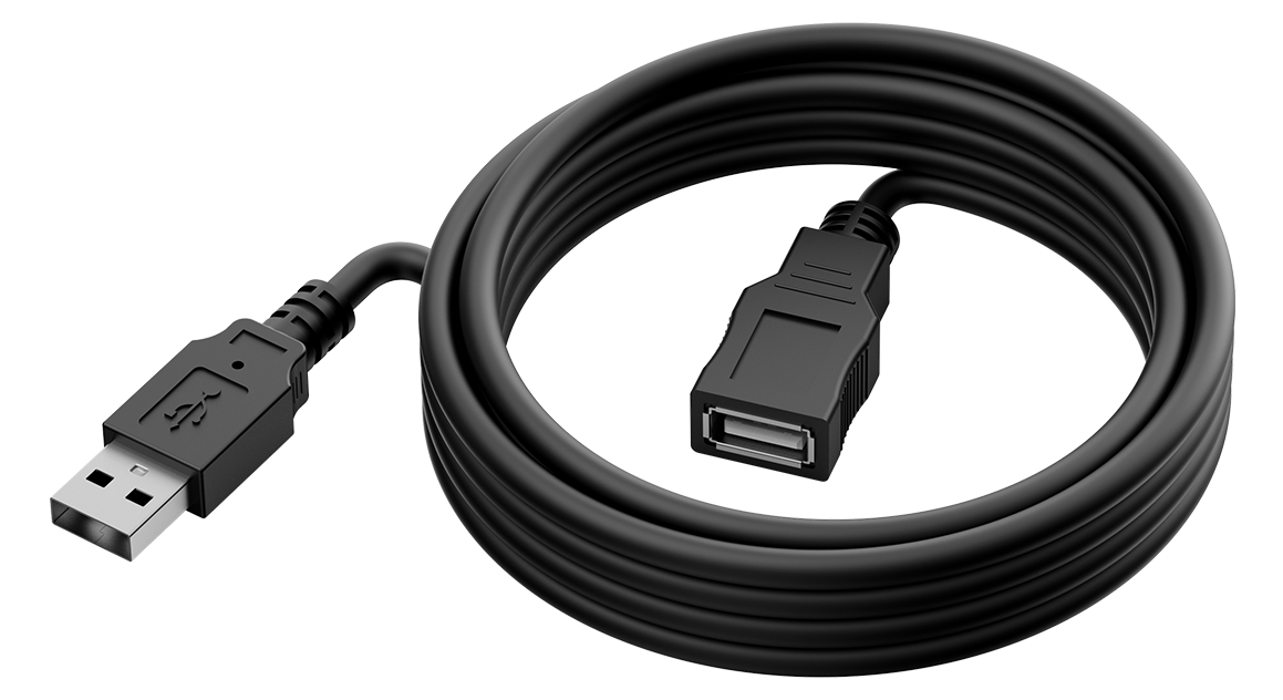 Yealink USB2-EXT-5M 5m USB 2.0 Extension Cable - front view