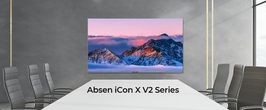 Absen iCon X V2 Series 136 and 163 Inch All-in-One LED Display - front view