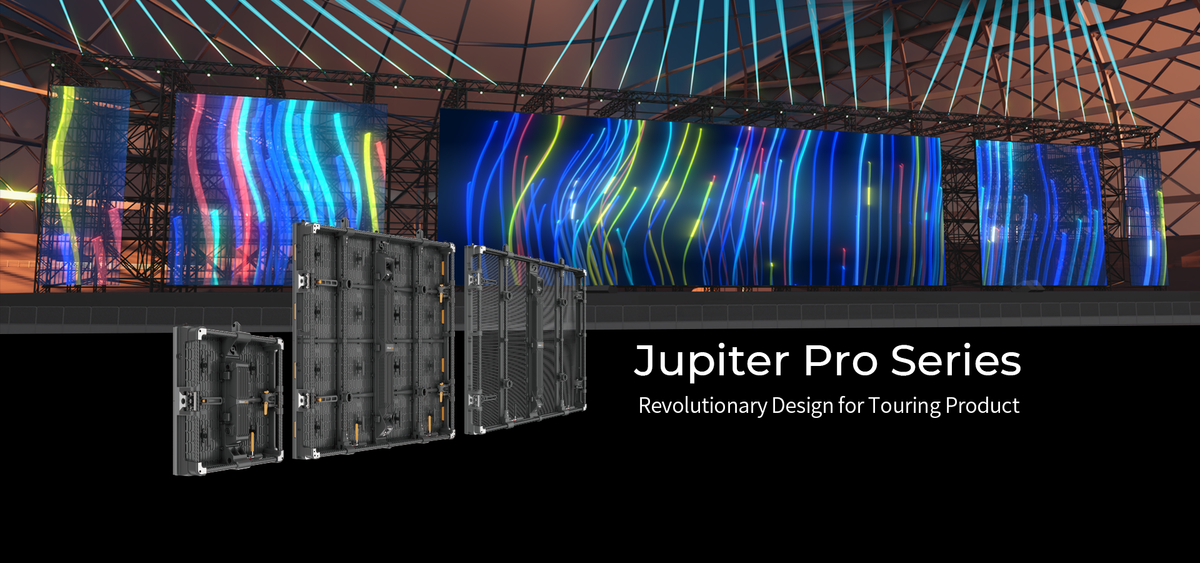 Absen JP8 Pro Mesh Transparent Outdoor Touring LED Display - front view