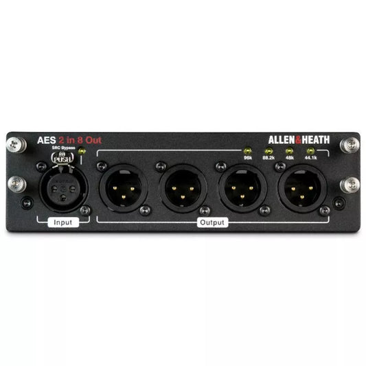 Allen & Heath AES3 Module 2x8 AES3 Module with 2 Inputs and 8 Outputs - front view