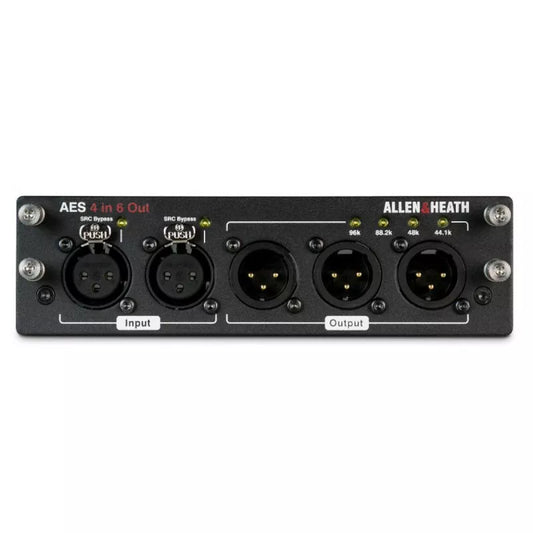 Allen & Heath AES3 Module 4x6 AES3 Module with 4 Inputs and 6 Outputs - front view