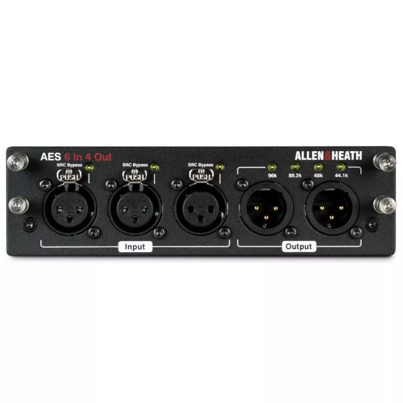 Allen & Heath AES3 Module 6x4 AES3 Module with 6 Inputs and 4 Outputs - front view