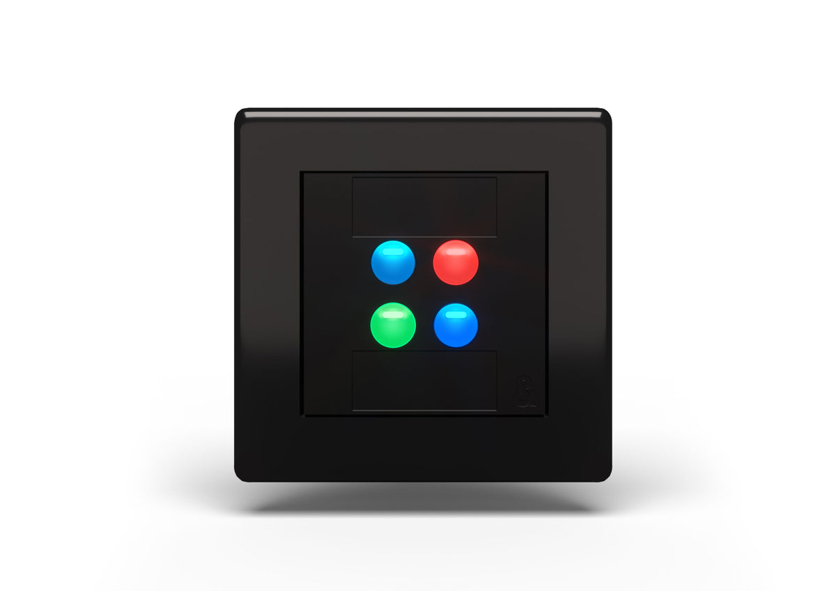 Allen & Heath AH-IP-4 White Four Button Wall Plate Remote Controller - product view 3