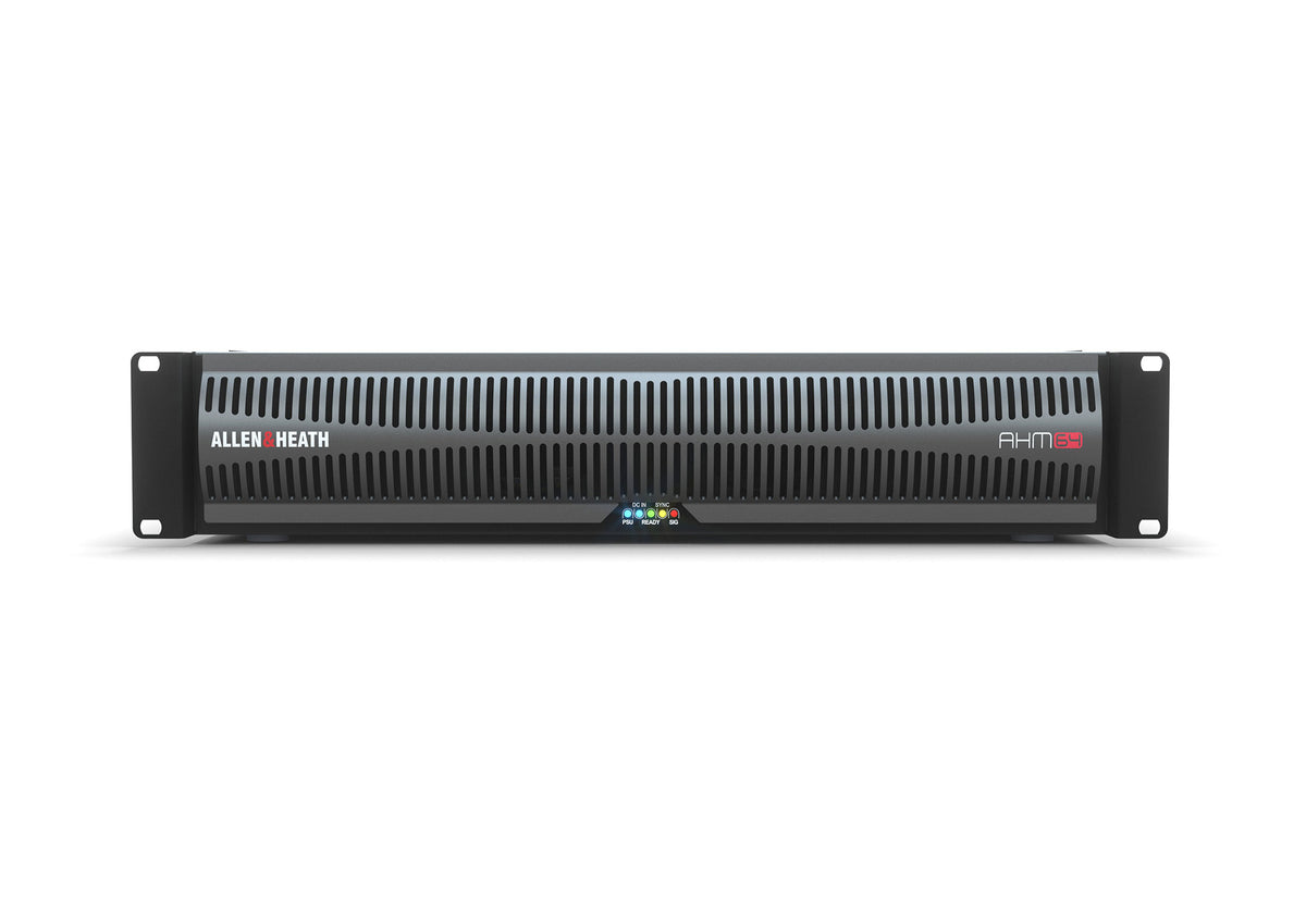 Allen & Heath AHM-64 AEC 64x64 Audio Matrix Processor with AEC - front view