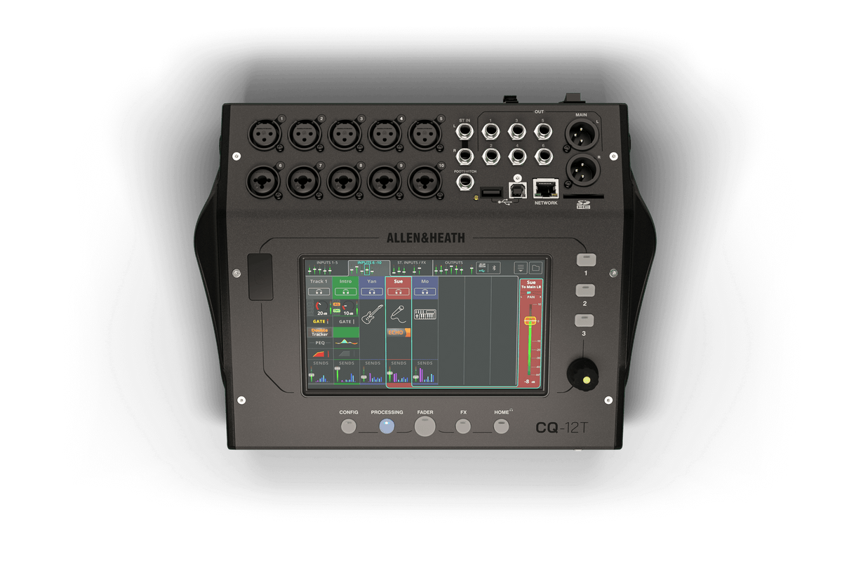 Allen & Heath CQ-12T 96kHz Compact Digital Mixer - front view