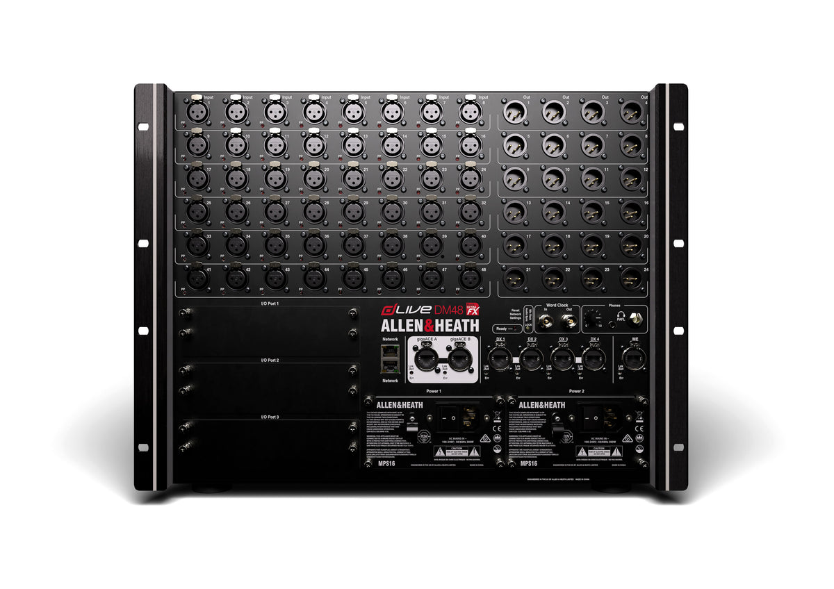 Allen & Heath dLive DM48 dLive S Class MixRack Stage Box - front view