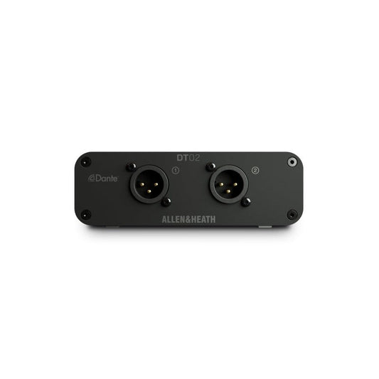 Allen & Heath DT02-X Dante Output Interface with 2 XLR Outputs - front view