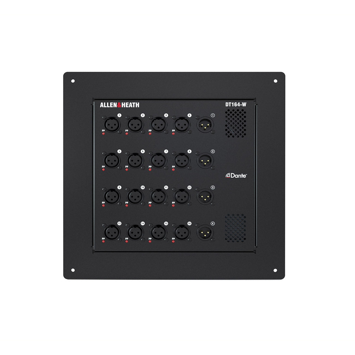 Allen & Heath DT164-W Dante Wallmount I/O Expander - front view