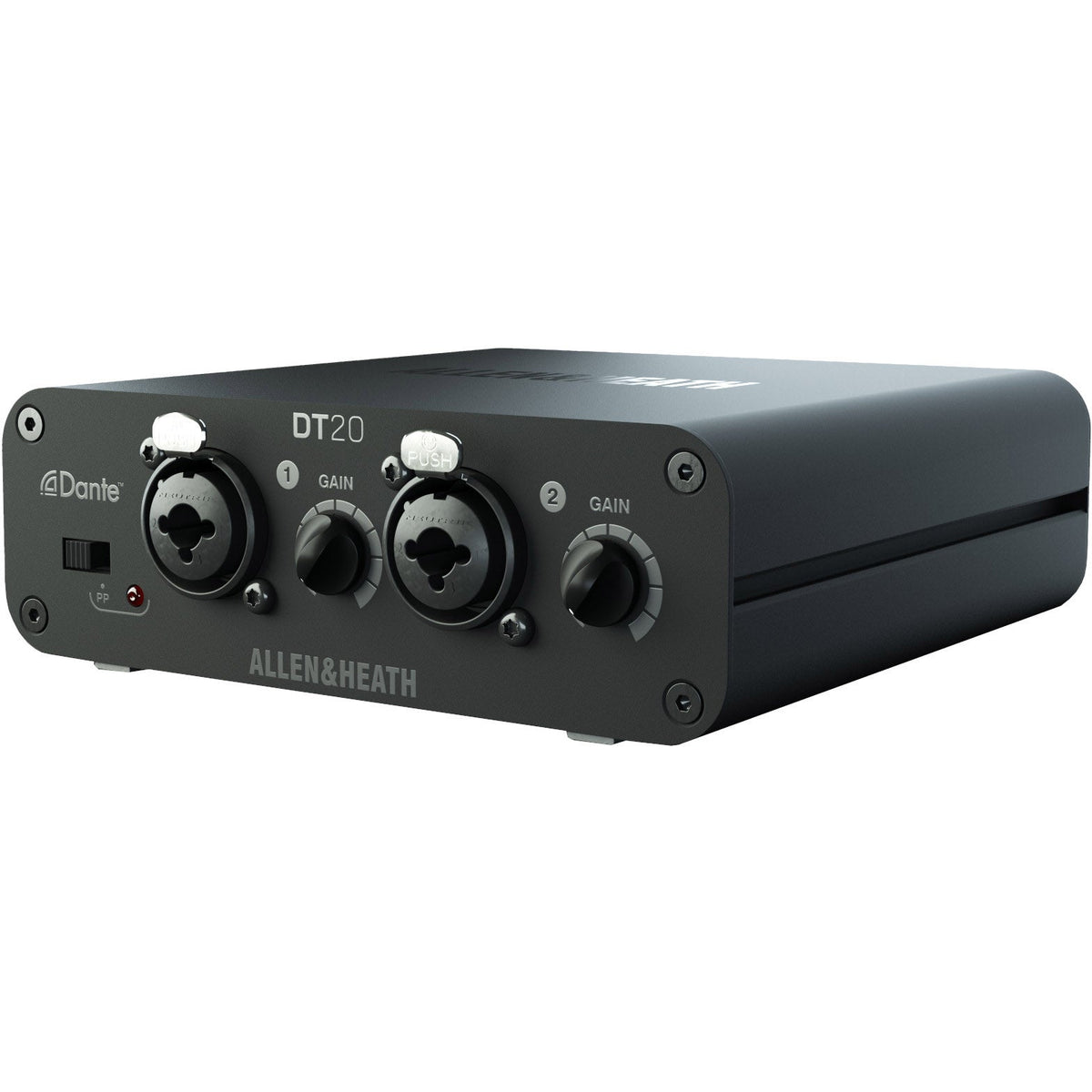 Allen & Heath DT20 Compact Dante Input Interface - front view