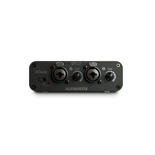 Allen & Heath DT20-X Dante Input Interface with 2 Mic/Line Inputs - front view