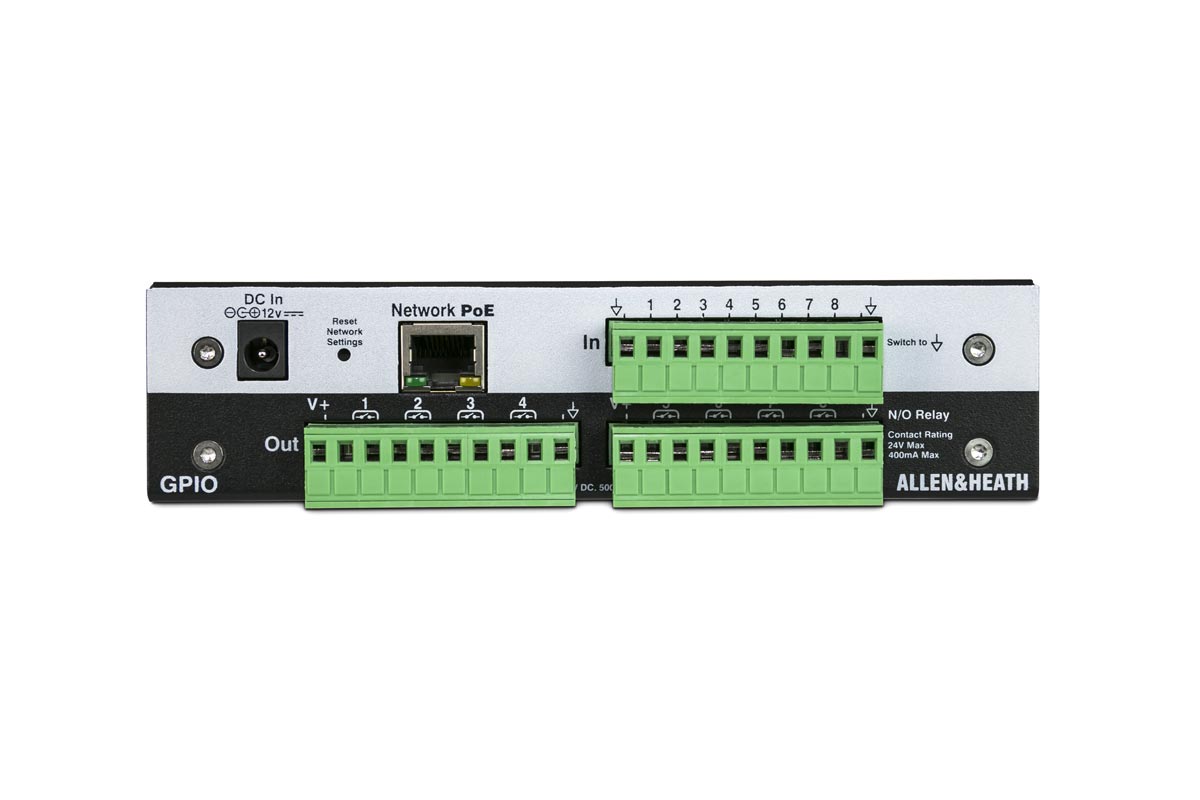 Allen & Heath GPIO Interface General Purpose I/O Interface - front view