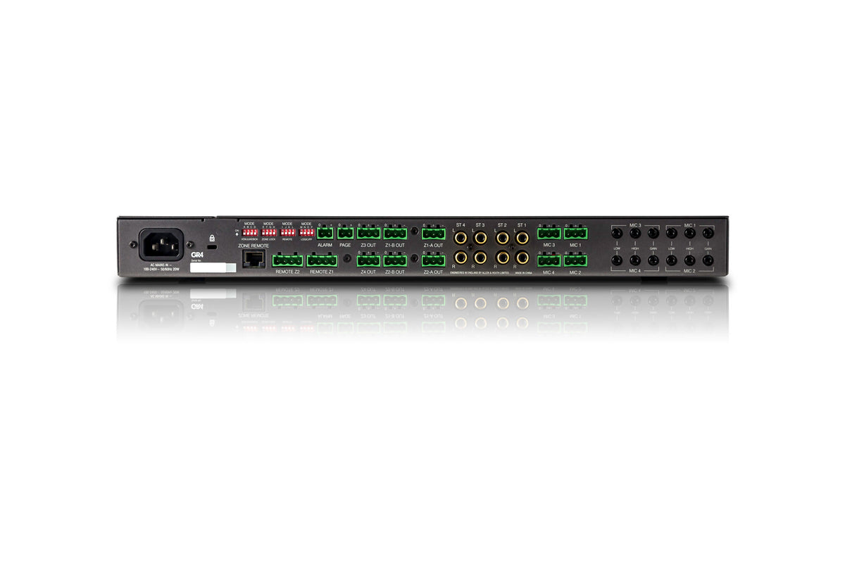 Allen & Heath GR4 Rackmount or Desktop Zone Mixer - product view 4