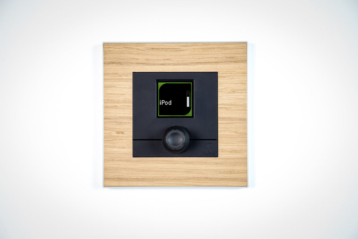 Allen & Heath IP1 Programmable Wall Plate Remote Controller with Push - front view