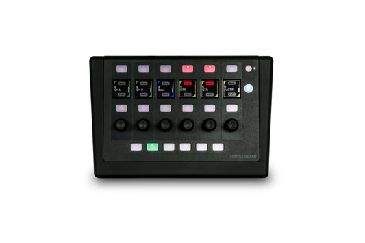 Allen & Heath IP6 Remote Controller with 6 Rotary Encoders and PoE+ - front view