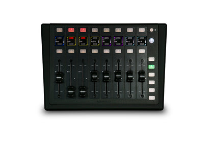 Allen & Heath IP8 Remote Controller with 8 Motorized Faders for dLive - front view