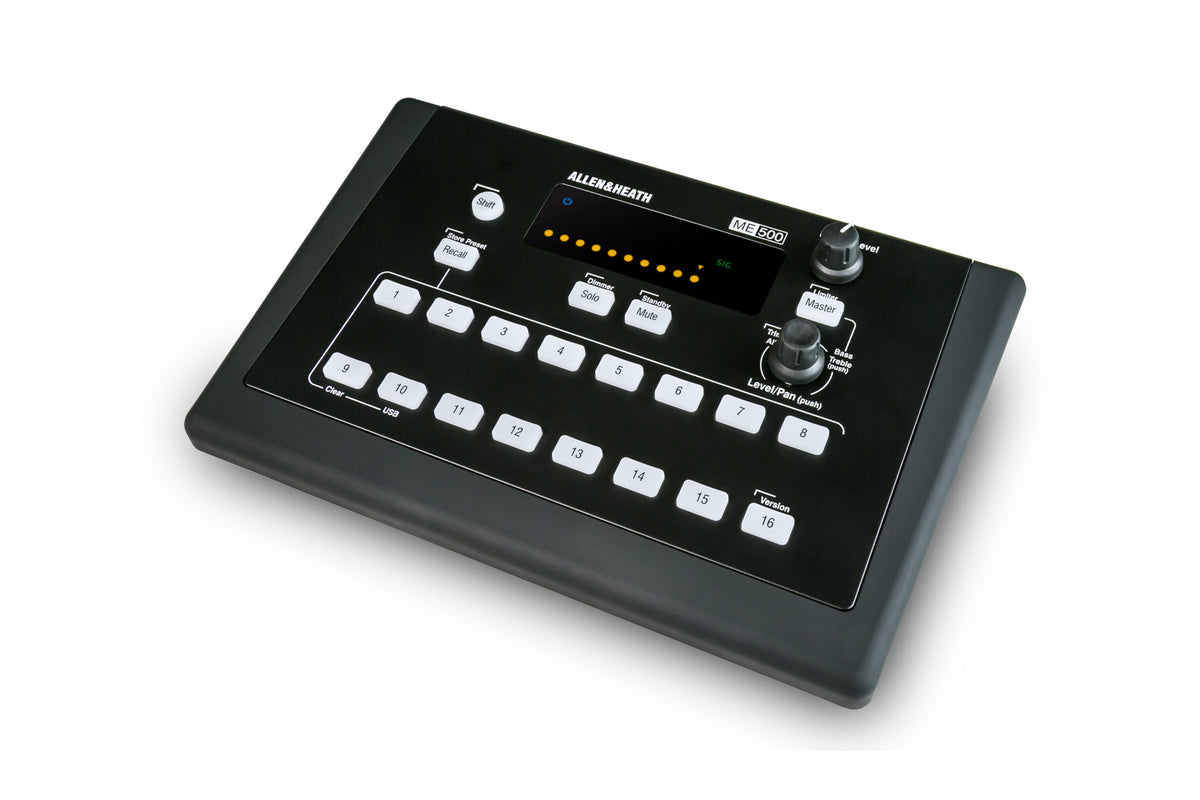 Allen & Heath ME-500 16 Channel Personal Monitor Mixer with Walk Up - product view 2