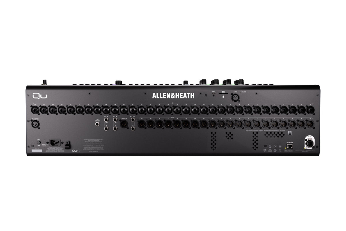 Allen & Heath Qu-7D compact digital mixer rear panel for live sound in India