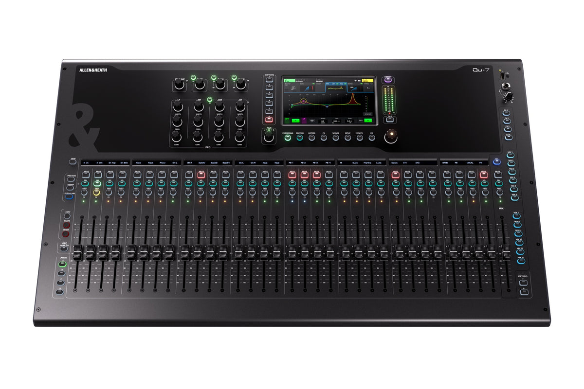 Allen & Heath Qu-7D compact digital mixer top view for live sound in India