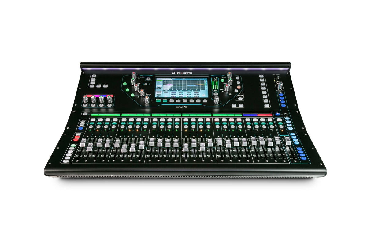 Allen & Heath SQ-6 48 Channel 36 Bus 96kHz Digital Mixer - front view