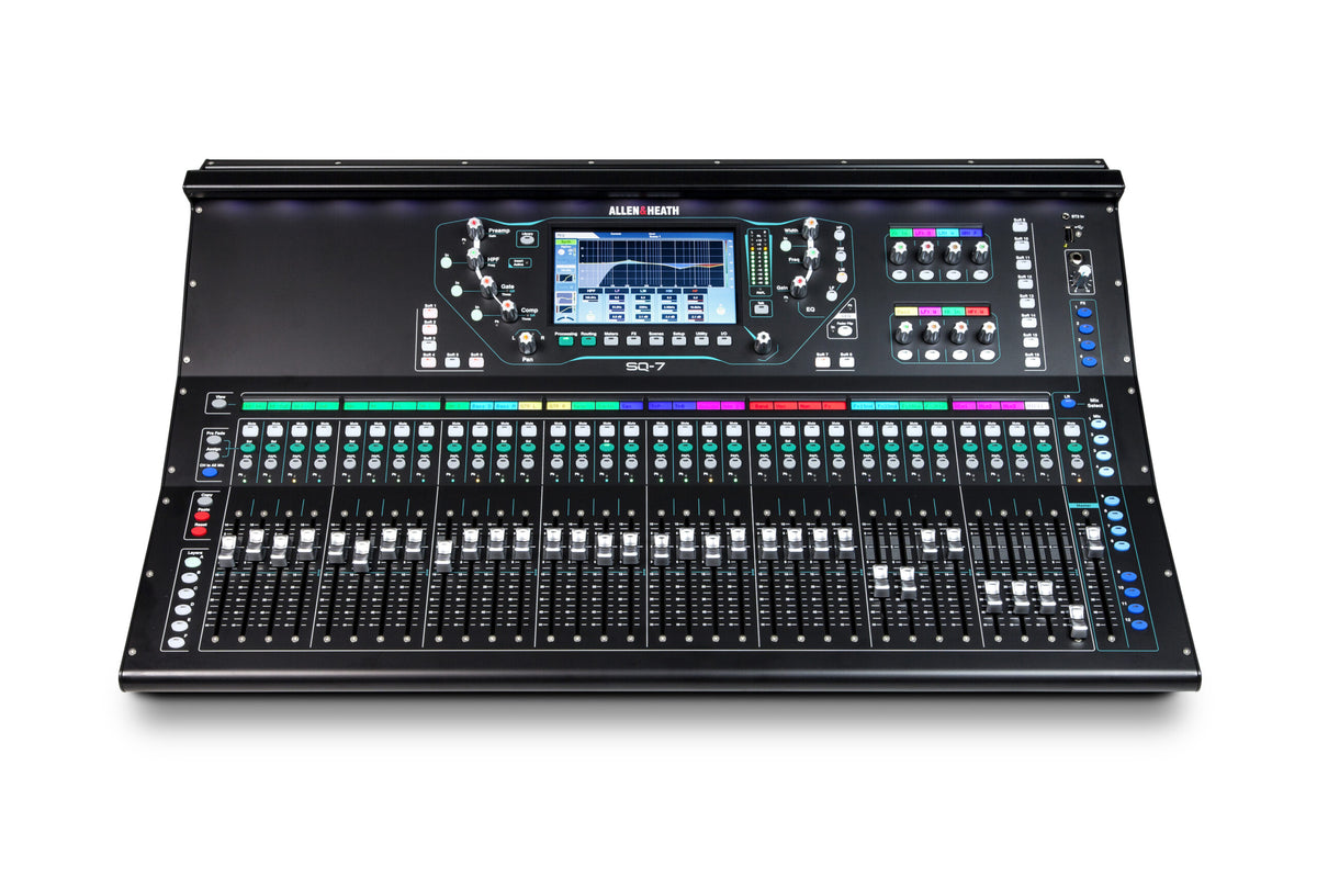 Allen & Heath SQ-7 48 Channel 36 Bus 96kHz Digital Mixer - front view