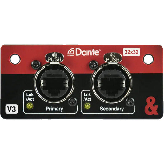 Allen & Heath SQ Dante 32x32 Card SQ Dante 32x32 I/O Audio - front view